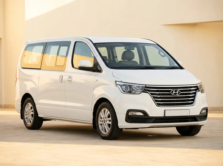 White Hyundai H1 seven-seat van
